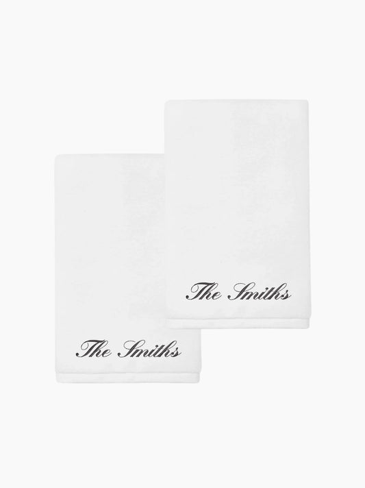 Personalised Hand Towel Set of 2