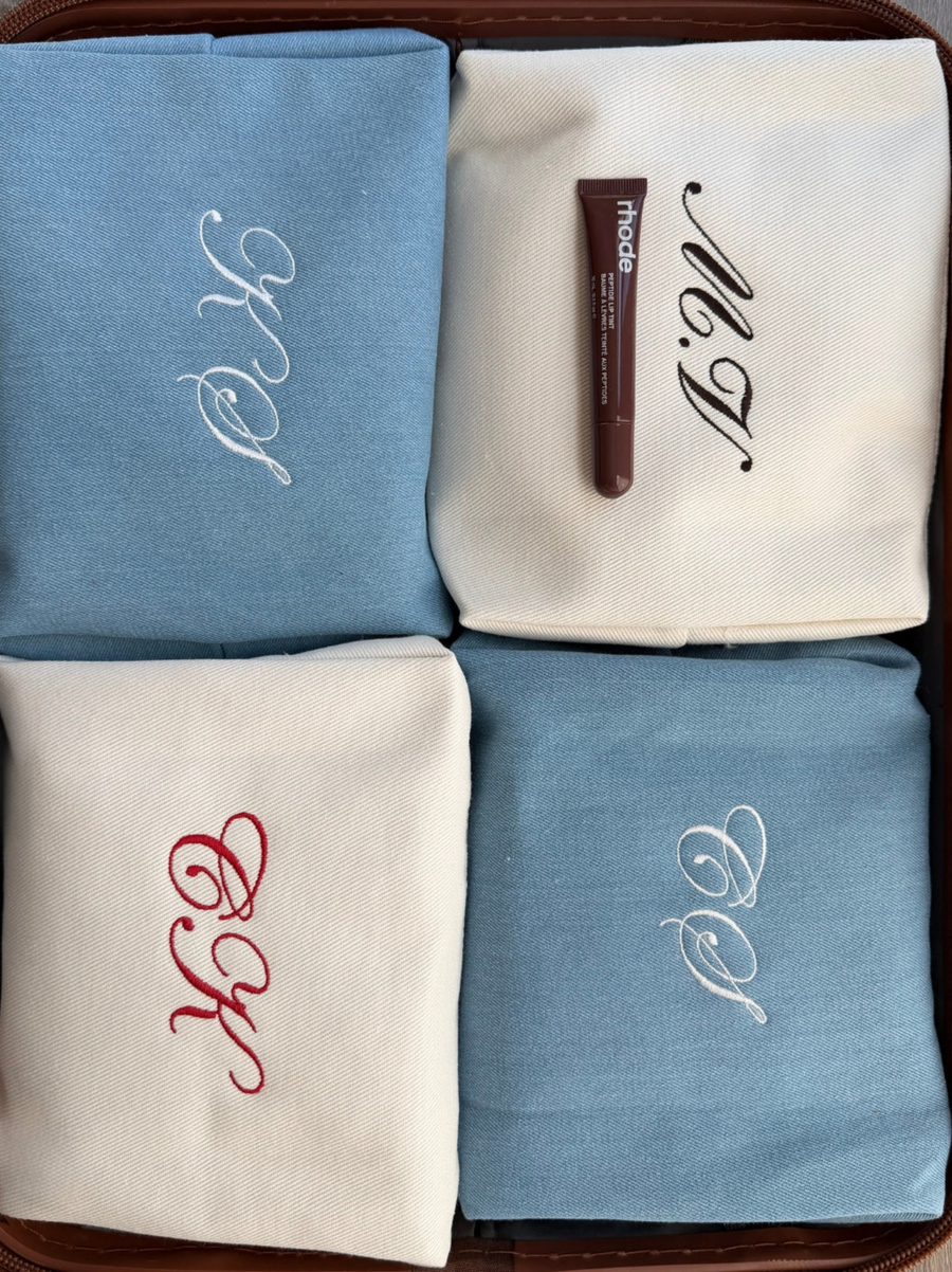 Personalised Denim Pouch