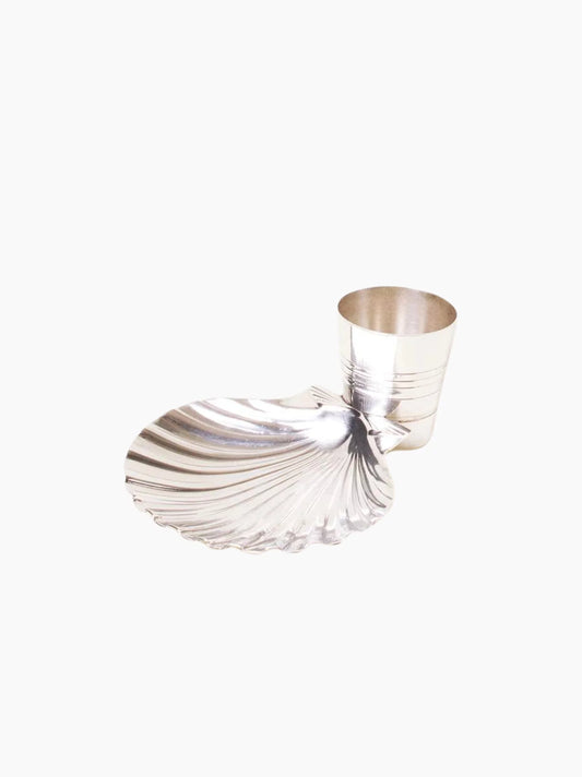 Silver Shell Ashtray