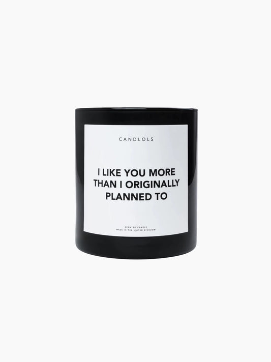 I Like You More Than I Originally Planned To Candle