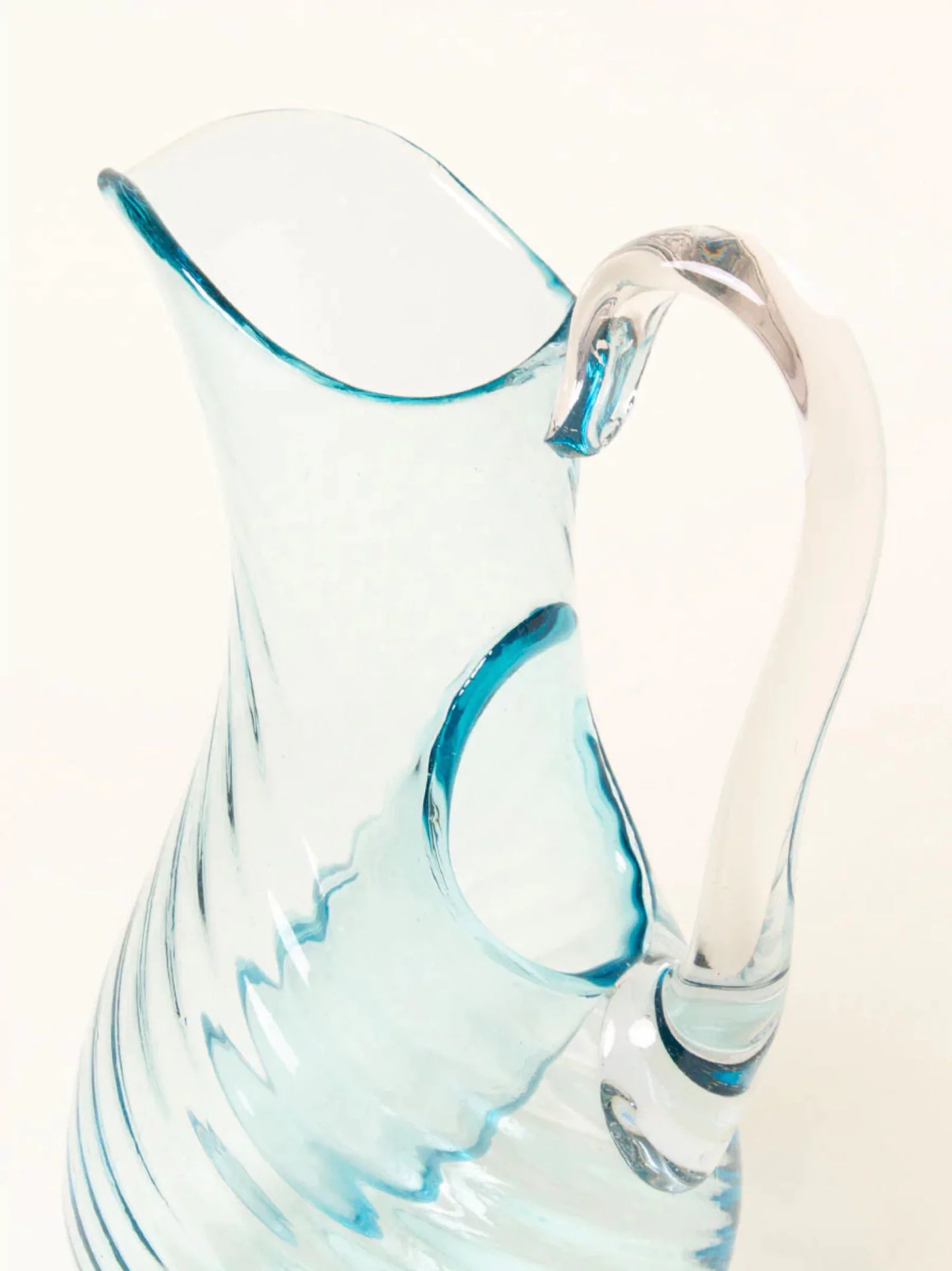 Blue Pitcher With Ice-Catch