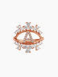 Gold Diamond Letter Ring