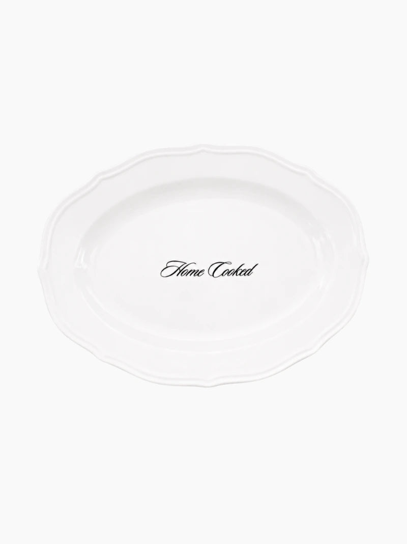 Home Cooked Oval Plate