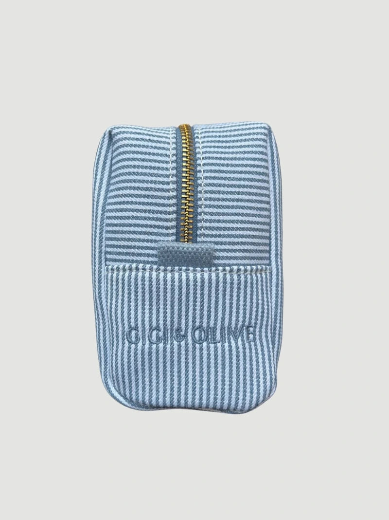 Personalised Striped Wash Bag
