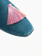 Velvet Tassel Slippers