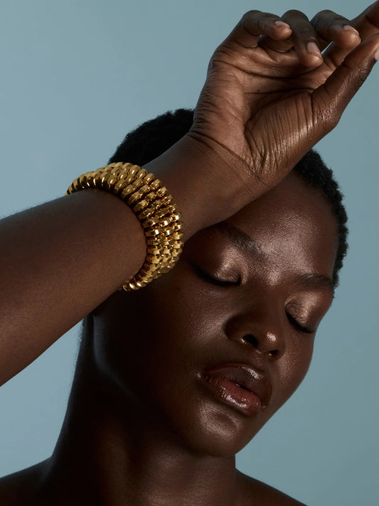 Yellow Gold Beaded Bracelet