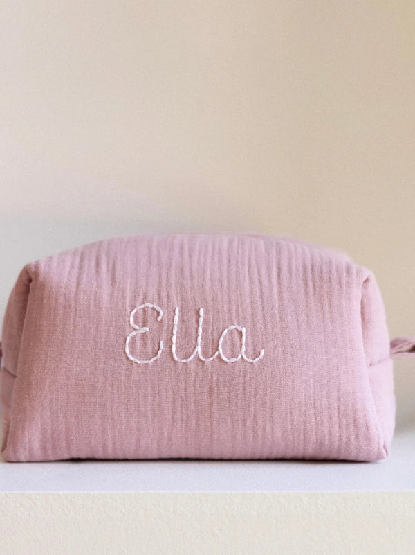 Personalised Pink Baby Toiletry Bag
