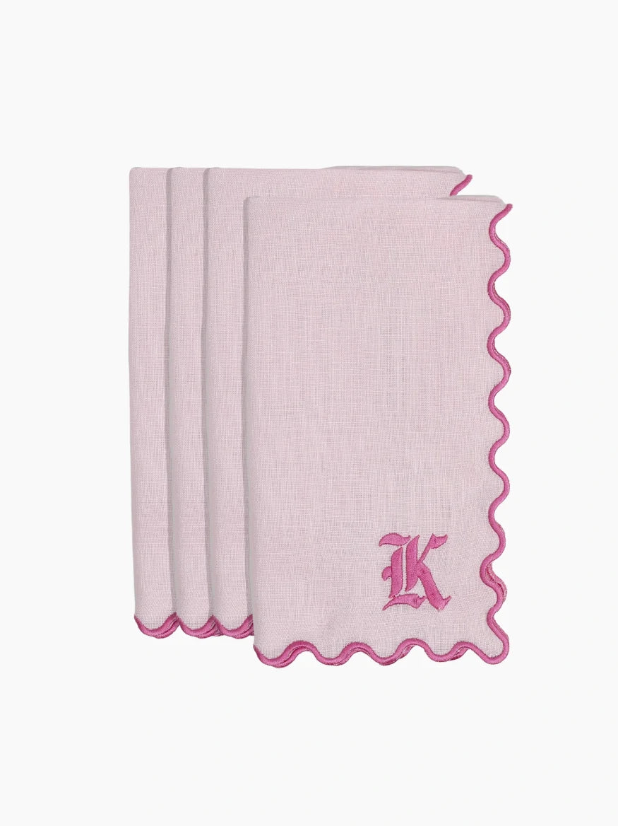 Personalised Dinner Napkins Set
