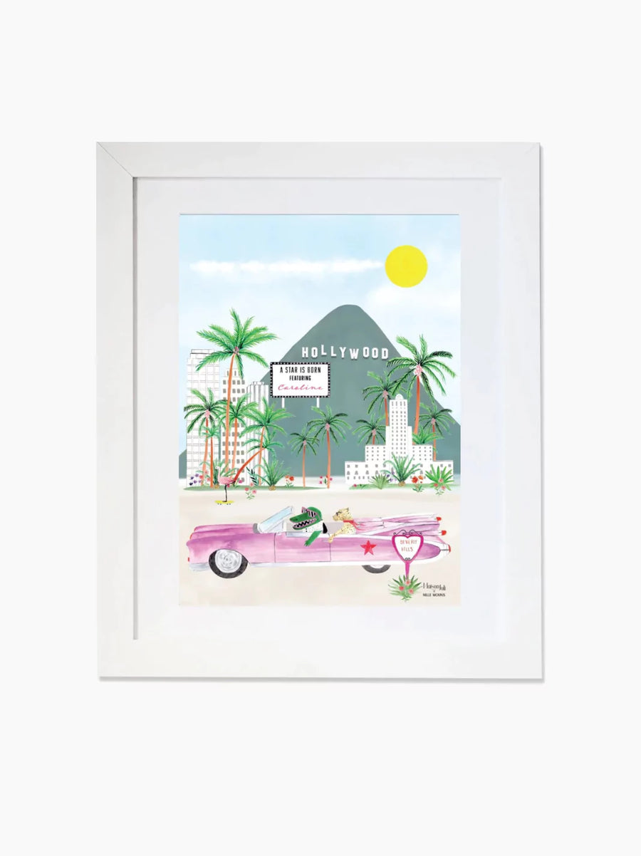 Personalised Hollywood Kids Art Print