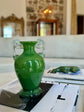 Green Handblown Glass Vase