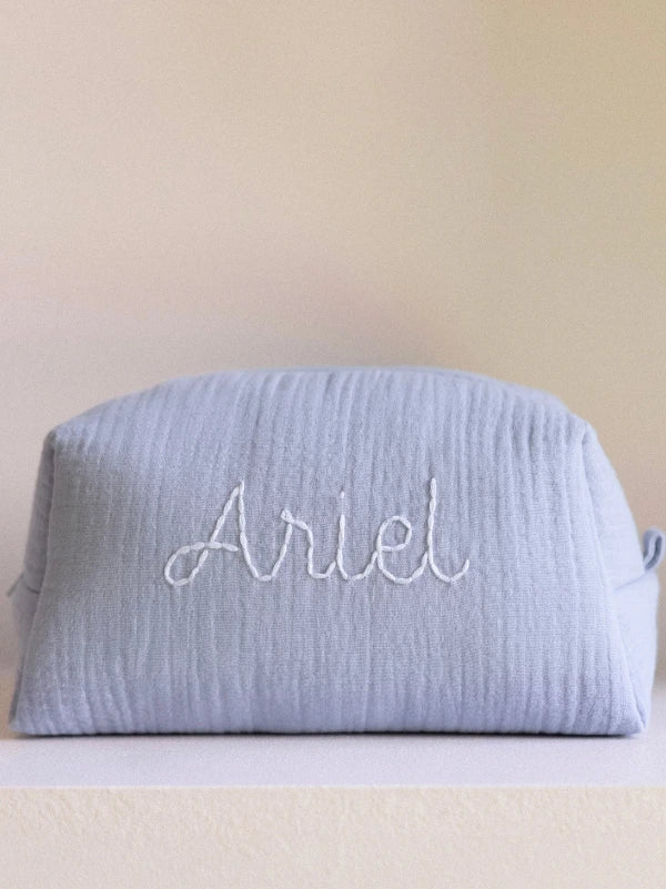 Personalised Blue Baby Toiletry Bag