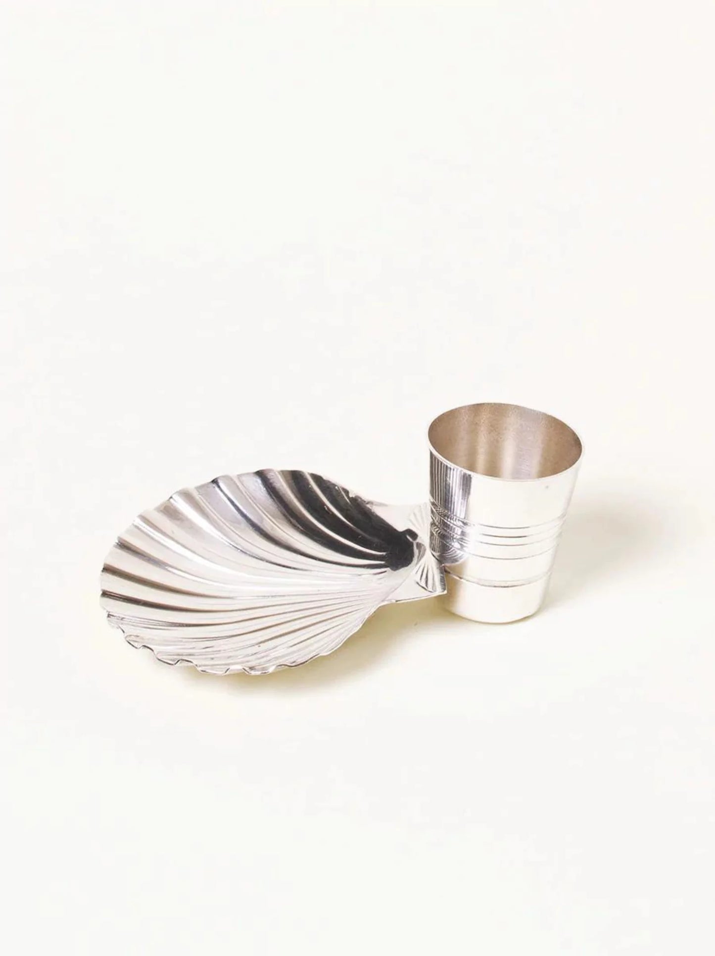 Silver Shell Ashtray