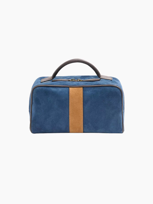 Berkeley Suede Striped Wash Bag