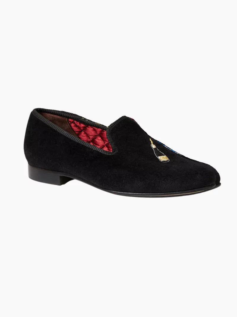 Velvet Cocktail Slippers