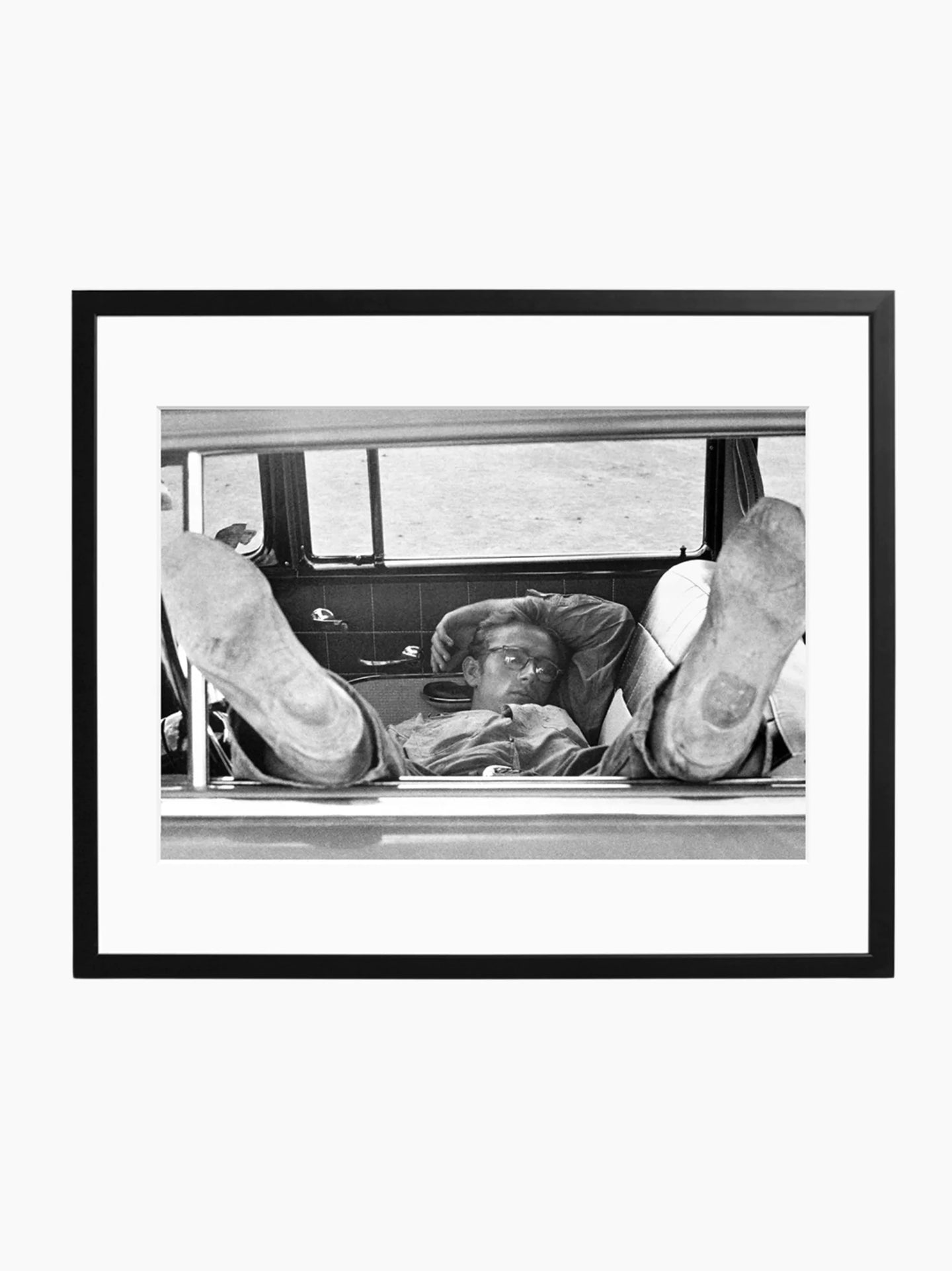 James Dean Chilling in The Car Art Print