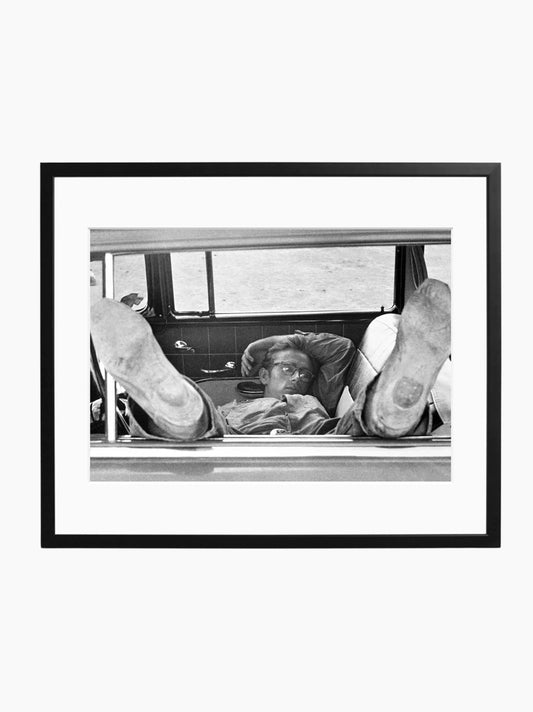 James Dean Chilling in The Car Art Print