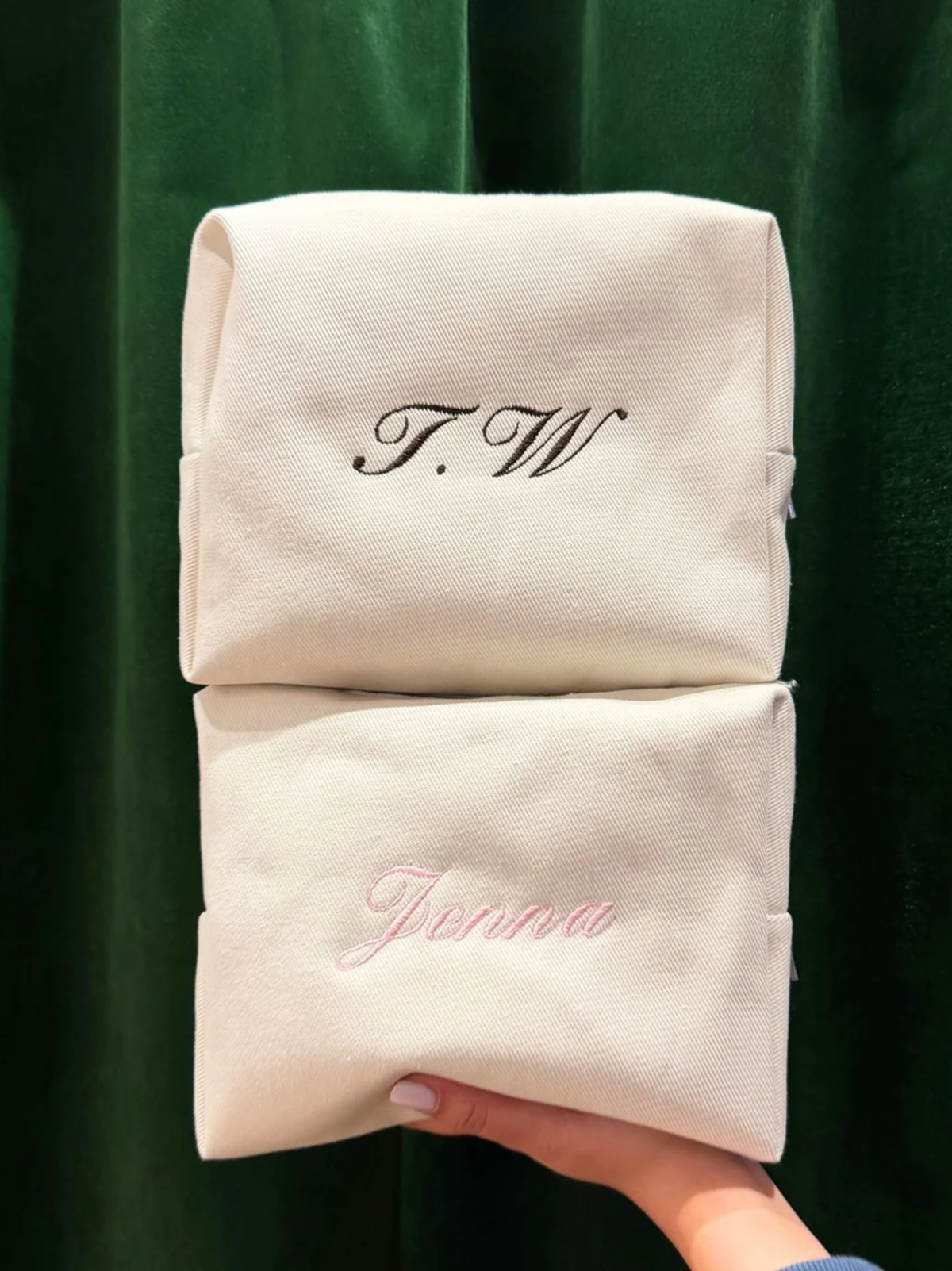 Personalised Denim Pouch