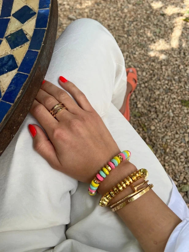 Yellow Gold Beaded Bracelet
