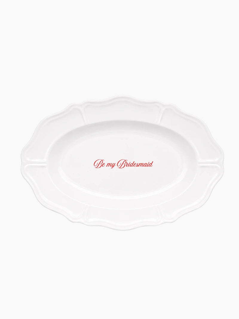 Bridesmaid Plate Set of 2