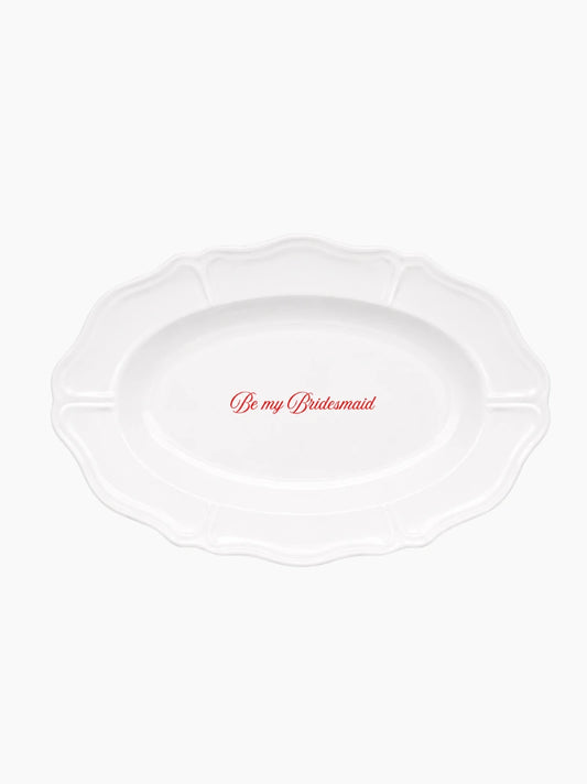 Bridesmaid Plate Set of 2