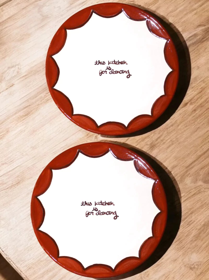 This Kitchen Is For Dancing Dessert Plates Set of 2