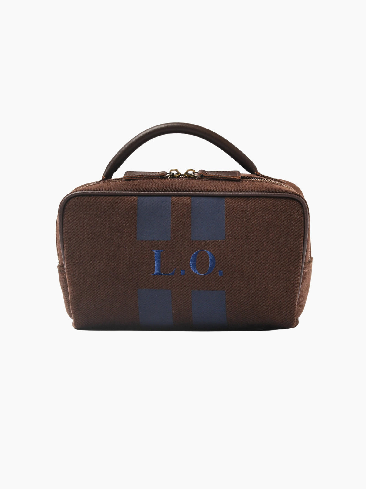 Chocolate Striped Wash Bag