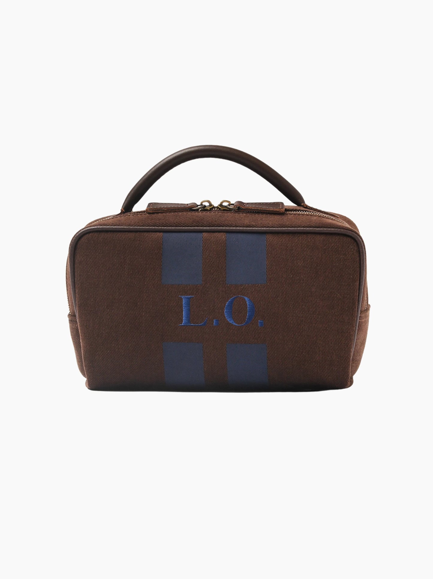 Chocolate Striped Wash Bag