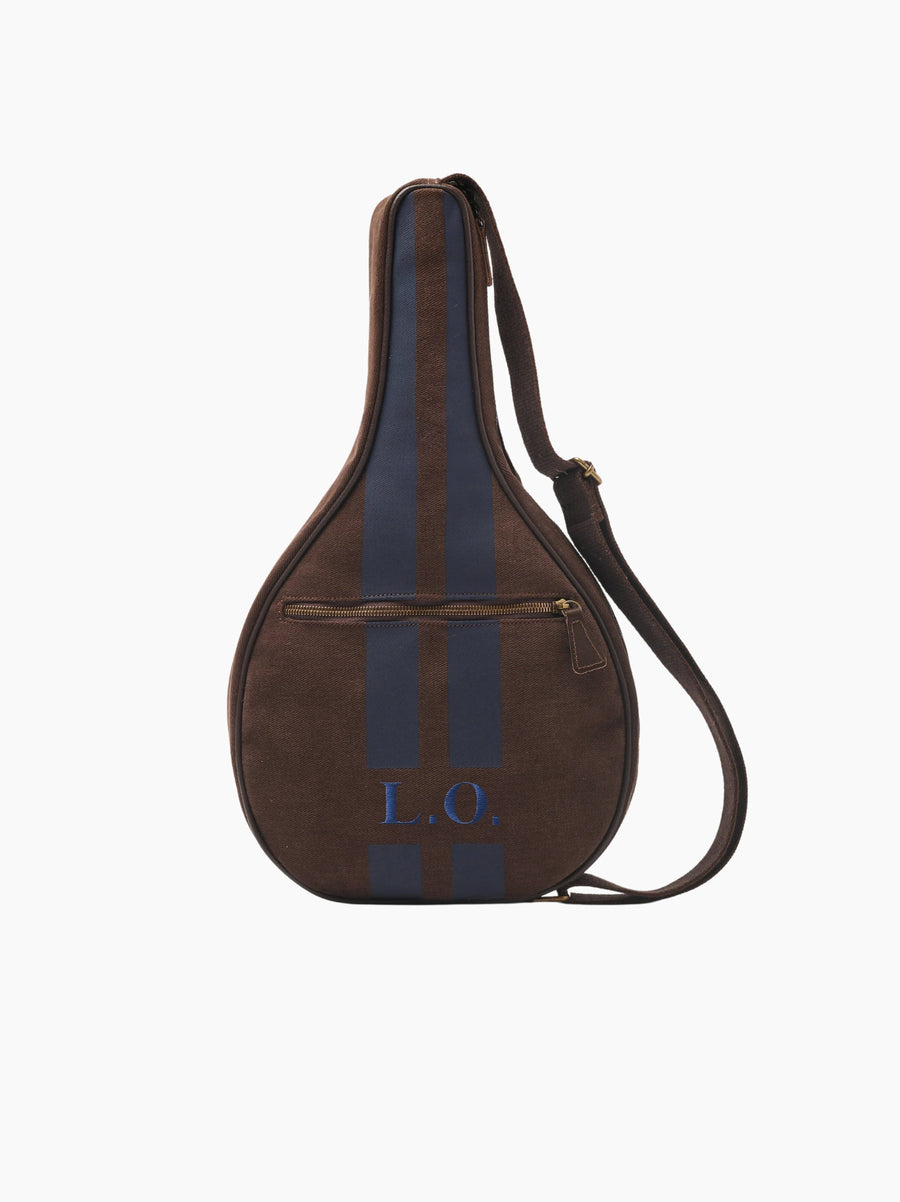 Chocolate Striped Padel Racket Case