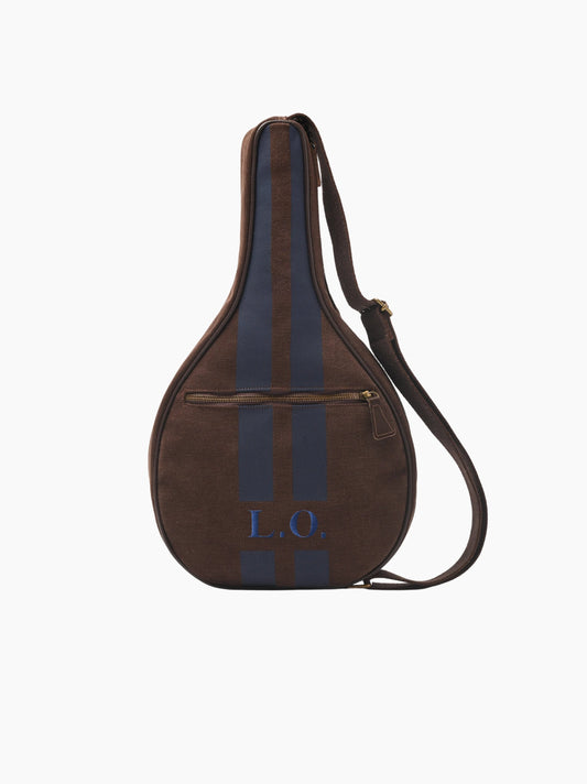 Chocolate Striped Padel Racket Case