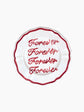 Forever and Ever Plate Set of 2