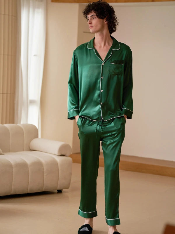 Personalised Men's Silk Pyjamas