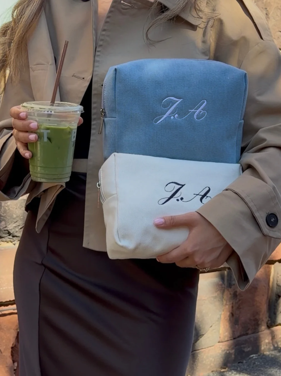 Personalised Denim Pouch