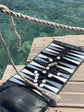 Black Travel Backgammon Bag