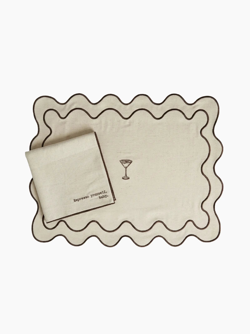 Espresso Martini Napkins Set of 2