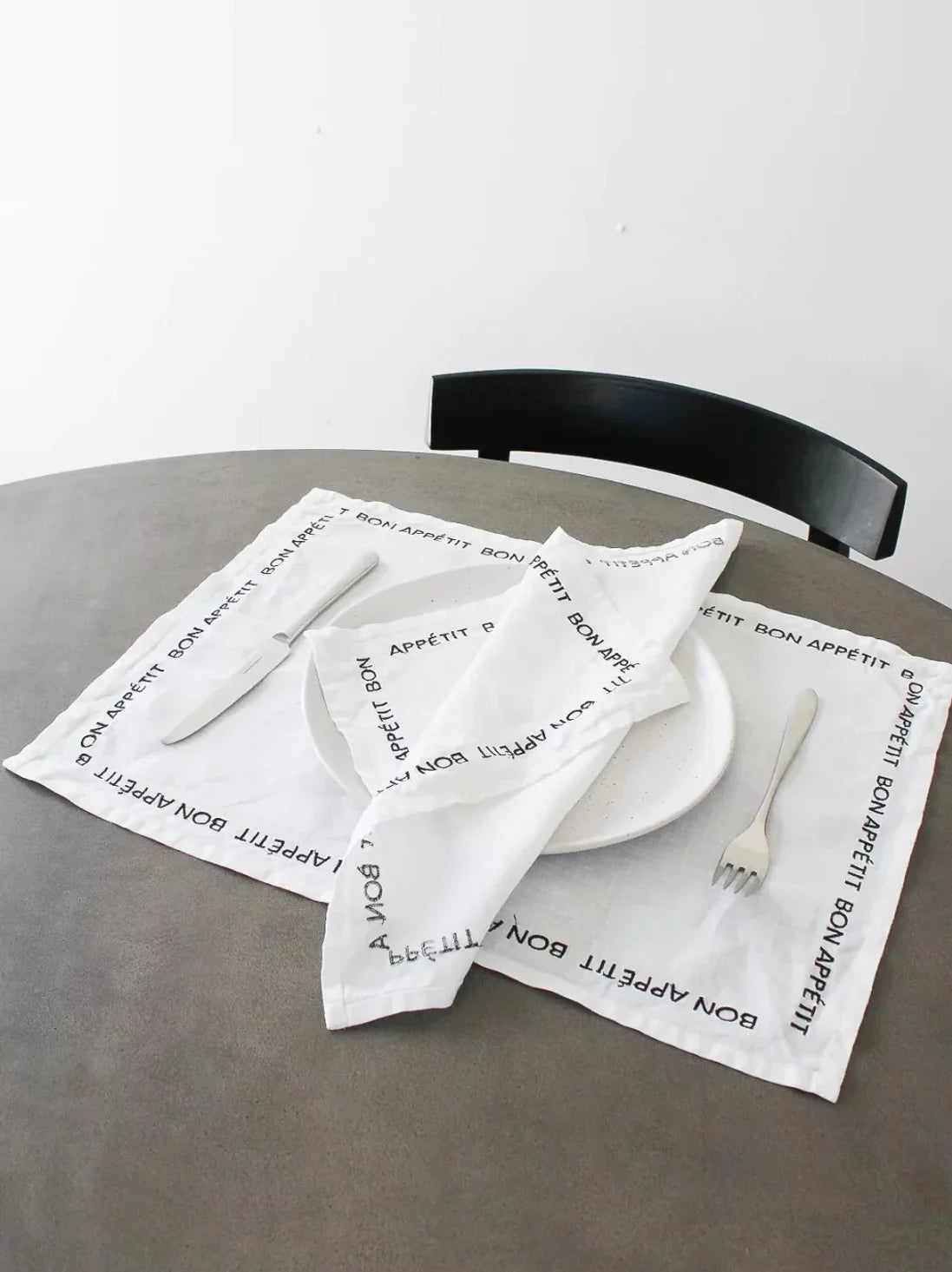 Embroidered Bon Appetit Placemats Set of 4