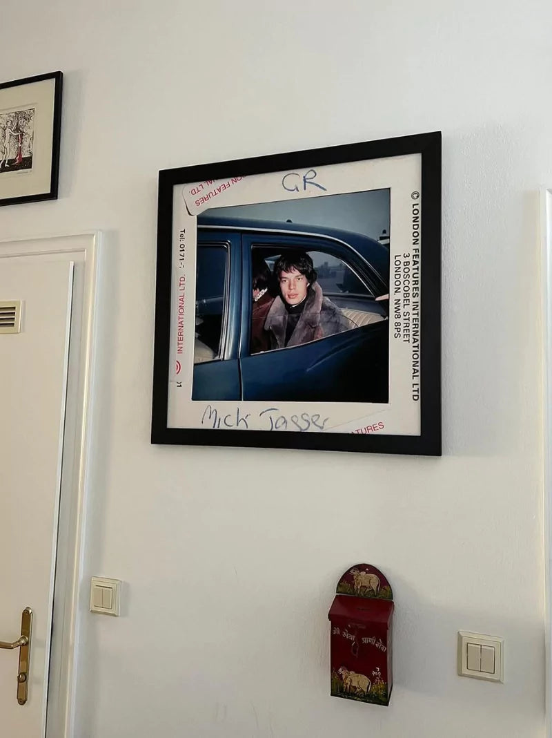 Mick Jagger in a Car Print