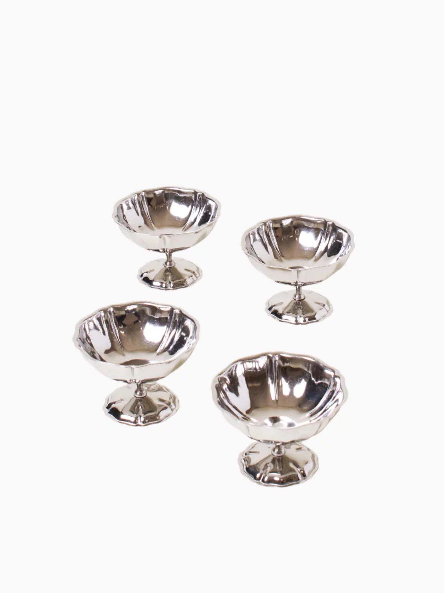 Silver Coupes Set of 4