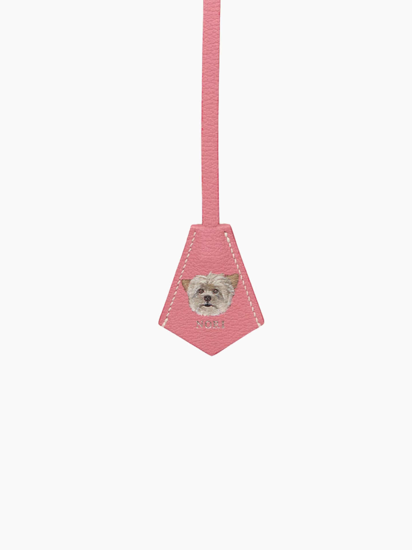 Pink Leather Pet Charm