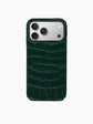 Forest Green Crocodile iPhone Case