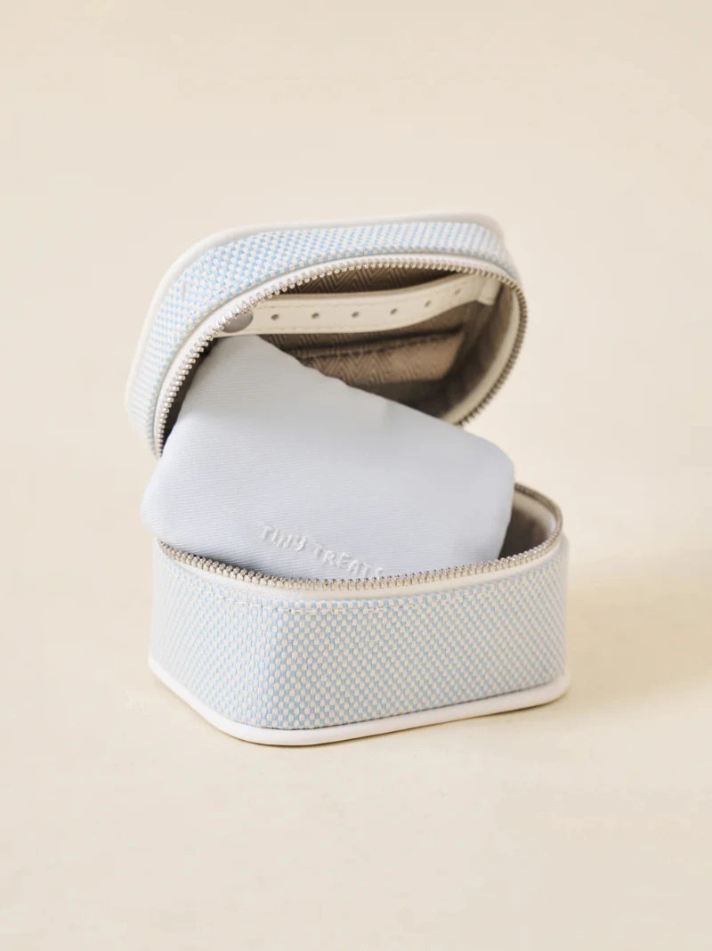 Mini Blue Jewellery Case