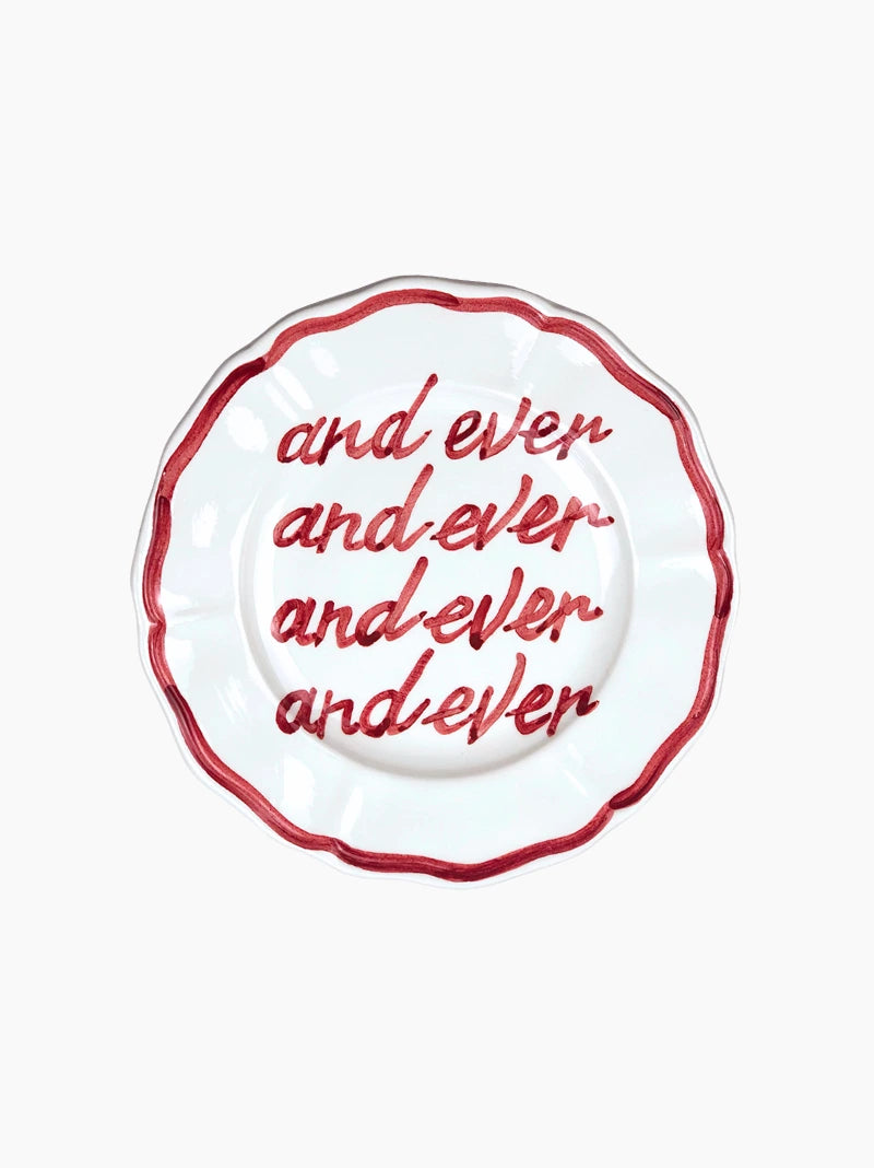 Forever and Ever Plate Set of 2