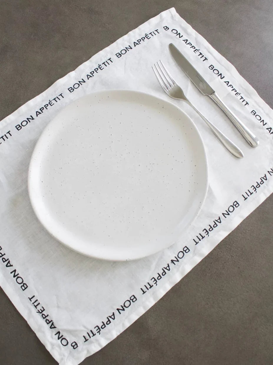 Embroidered Bon Appetit Placemats Set of 4