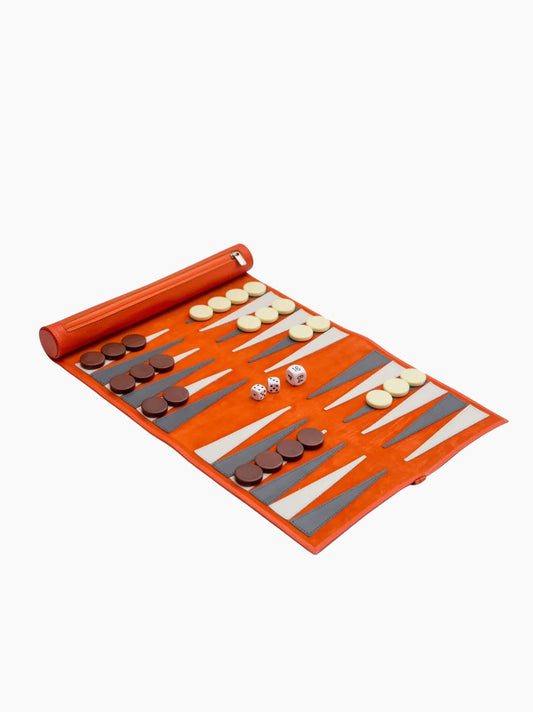 Personalised Leather Travel Backgammon