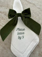 Please Leave By 9 Dinner Napkins Set of 12