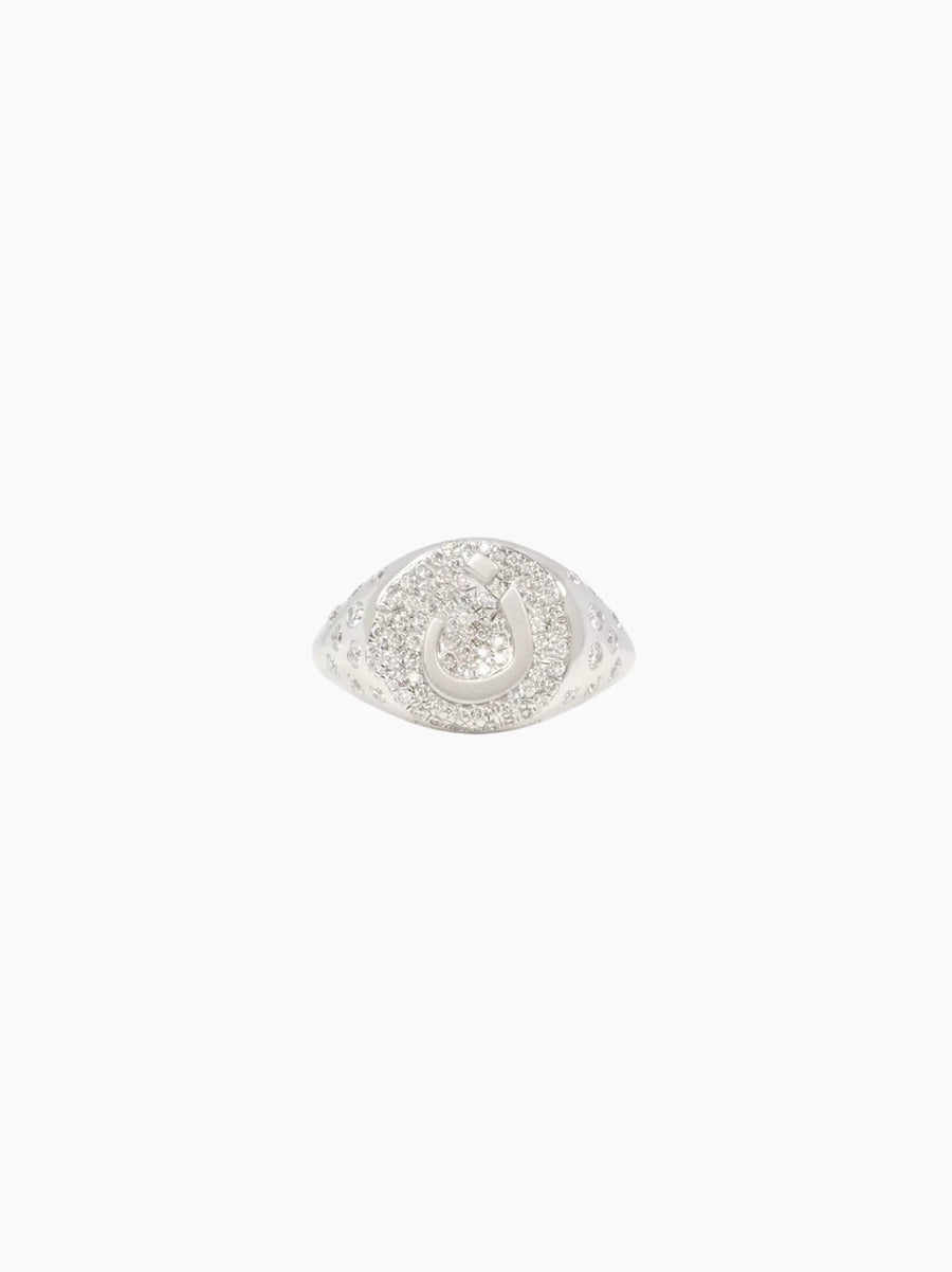 Diamond Letter Ring