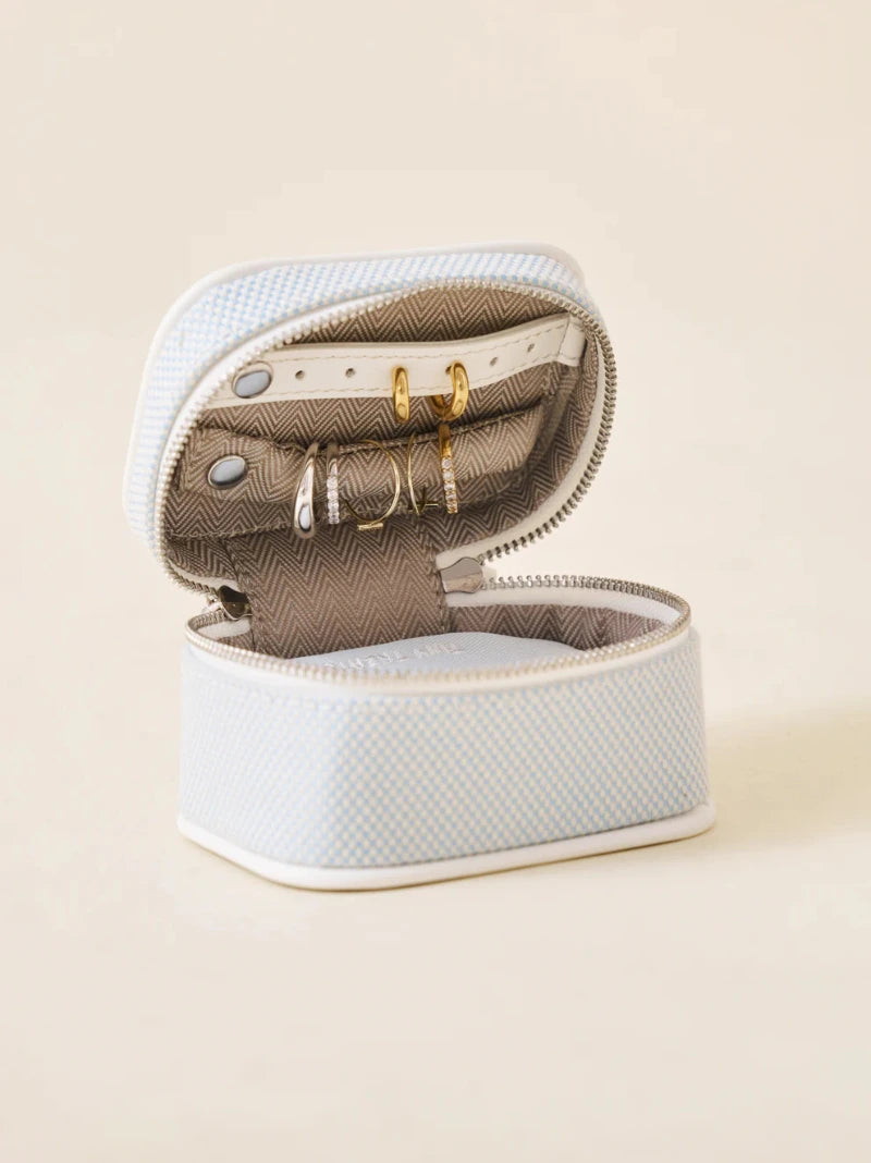 Mini Blue Jewellery Case