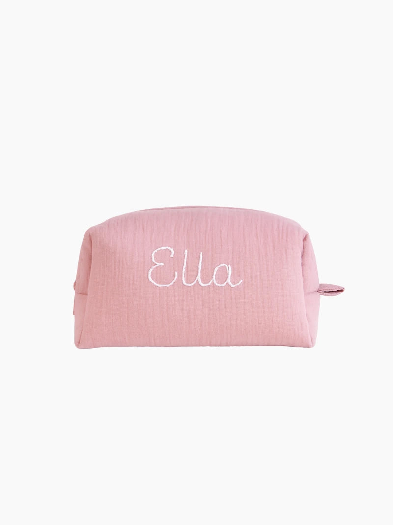 Personalised Pink Baby Toiletry Bag