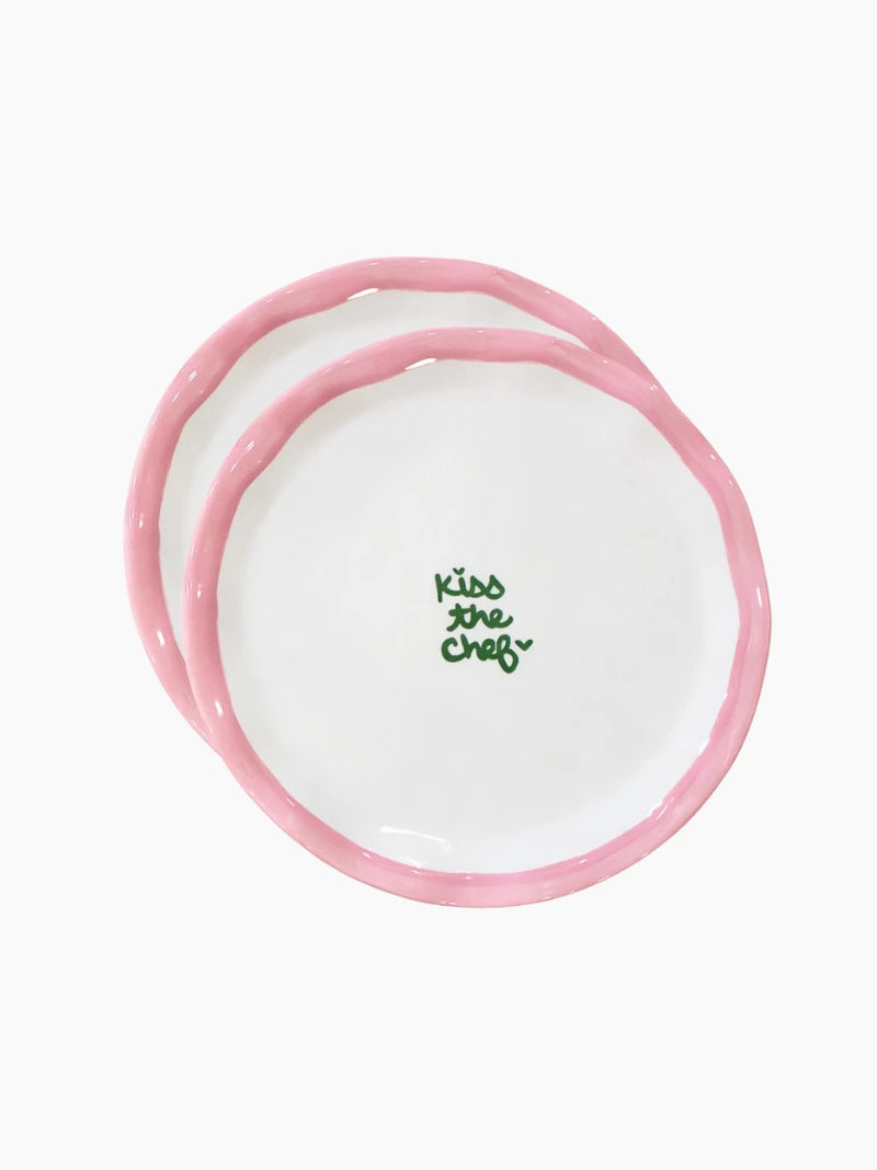 Kiss The Chef Ruffled Dessert Plates