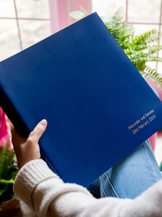 Personalised Recycled Leather Photo Album