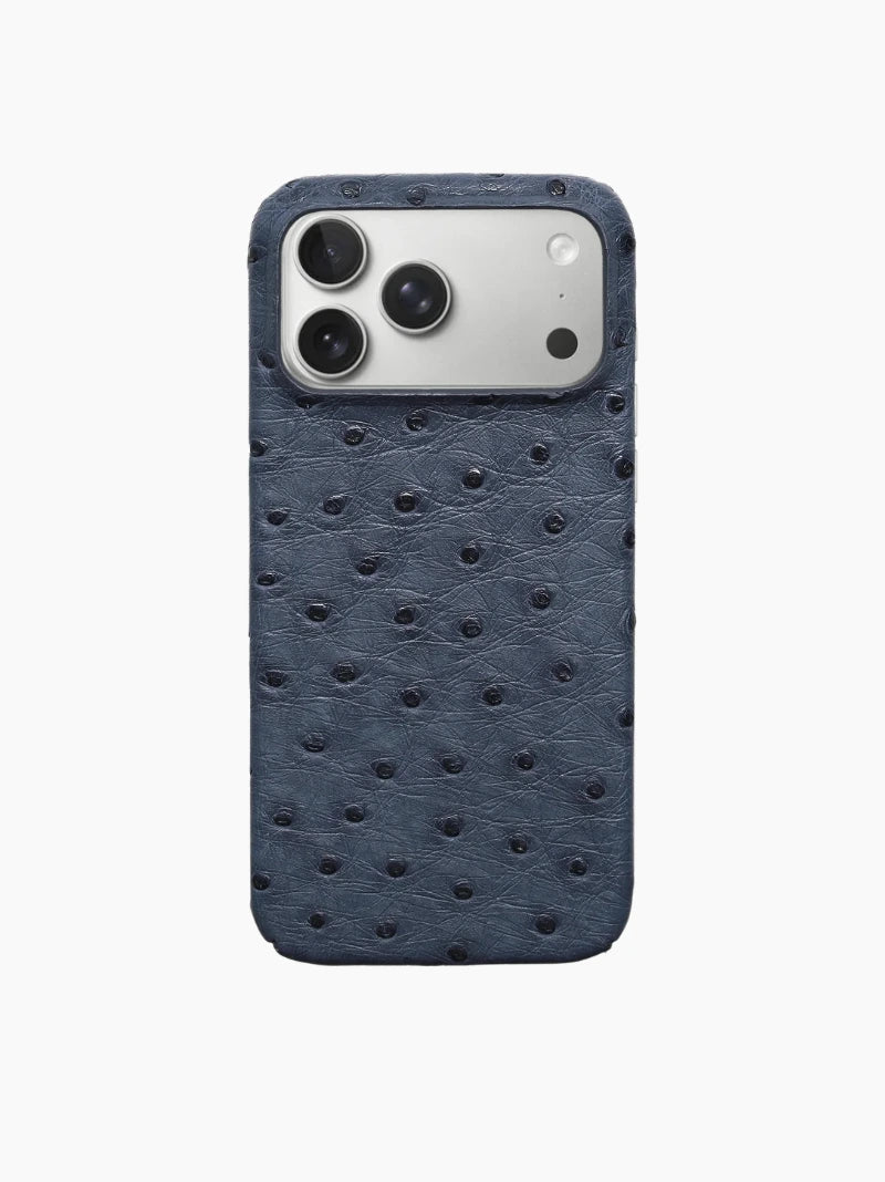 Storm Blue Ostrich iPhone Case